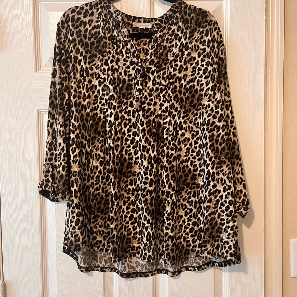 Leopard Dress Barn Blouse